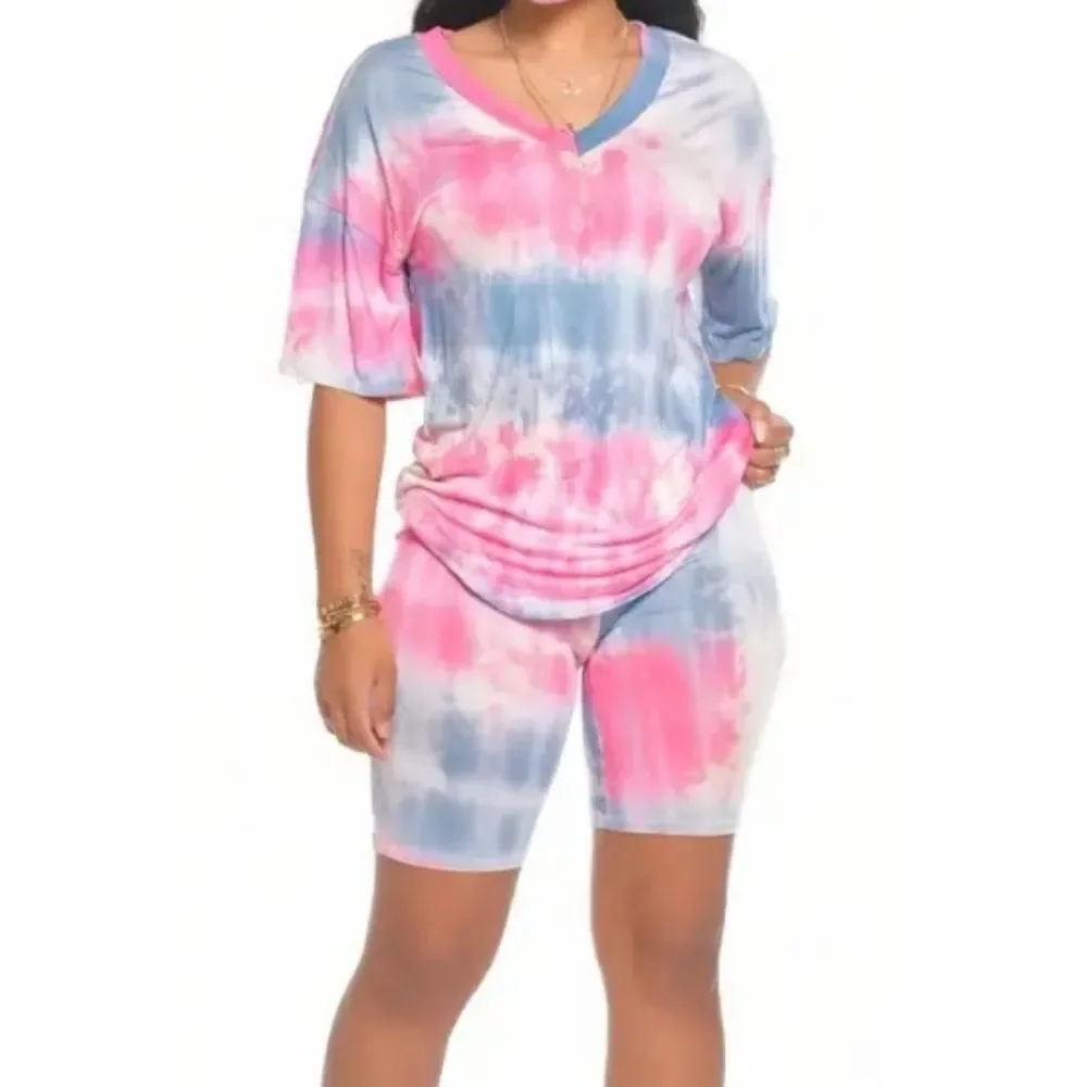 Ladies Tie Dye 2 Piece Set sz Small